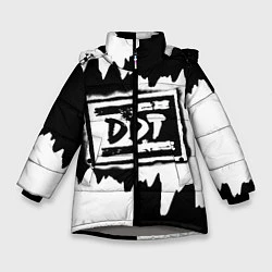 Куртка зимняя для девочки ДДТ, цвет: 3D-светло-серый