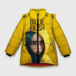 Куртка зимняя для девочки BILLIE EILISH: Yellow Girl, цвет: 3D-красный