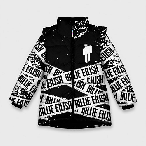 Зимняя куртка для девочки BILLIE EILISH: Black Tape / 3D-Черный – фото 1