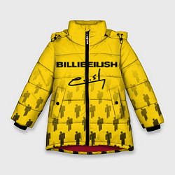 Куртка зимняя для девочки Billie Eilish: Yellow Autograph, цвет: 3D-красный