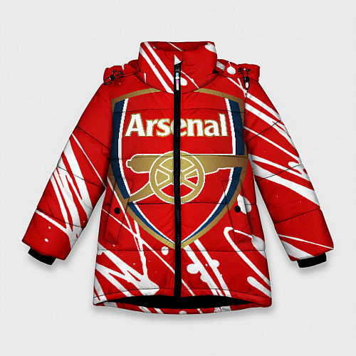 Зимняя куртка для девочки Arsenal / 3D-Черный – фото 1