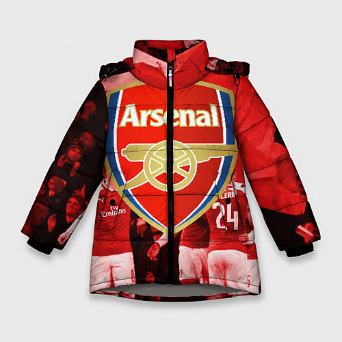 Зимняя куртка для девочки Arsenal / 3D-Светло-серый – фото 1