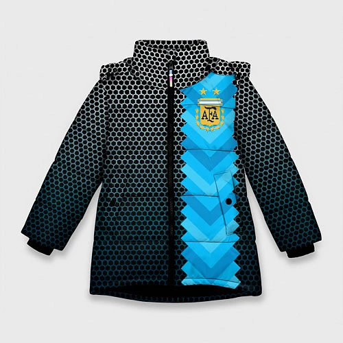 Зимняя куртка для девочки Аргентина форма / 3D-Черный – фото 1