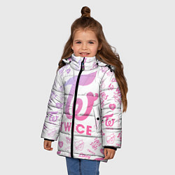 Куртка зимняя для девочки TWICE, цвет: 3D-светло-серый — фото 2