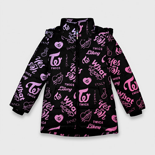 Зимняя куртка для девочки TWICE / 3D-Черный – фото 1