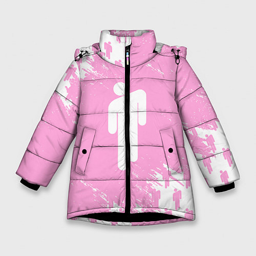 Зимняя куртка для девочки Billie Eilish: Pink Style / 3D-Черный – фото 1