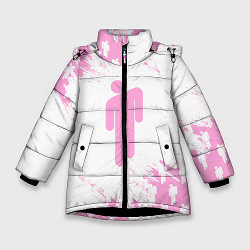 Зимняя куртка для девочки Billie Eilish: Pink Style / 3D-Черный – фото 1
