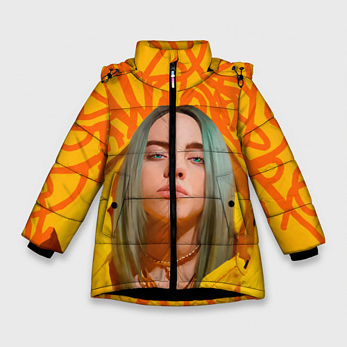 Зимняя куртка для девочки Billie Eilish / 3D-Черный – фото 1