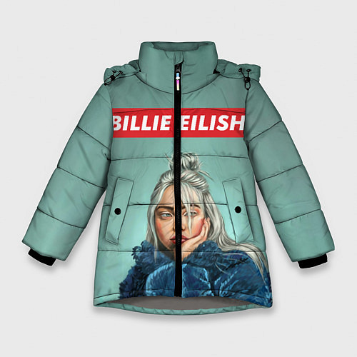 Зимняя куртка для девочки Billie Eilish / 3D-Светло-серый – фото 1