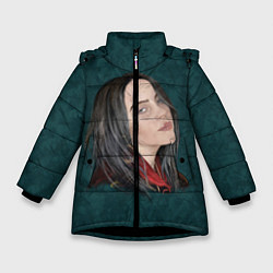 Куртка зимняя для девочки Billie Eilish, цвет: 3D-черный