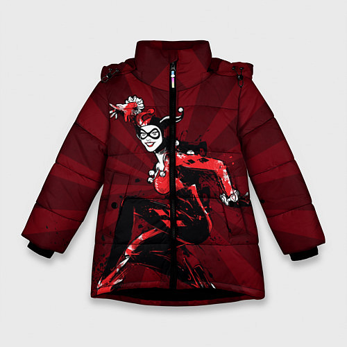 Зимняя куртка для девочки Harley Quinn / 3D-Черный – фото 1