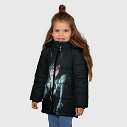 Куртка зимняя для девочки Catwoman, цвет: 3D-светло-серый — фото 2