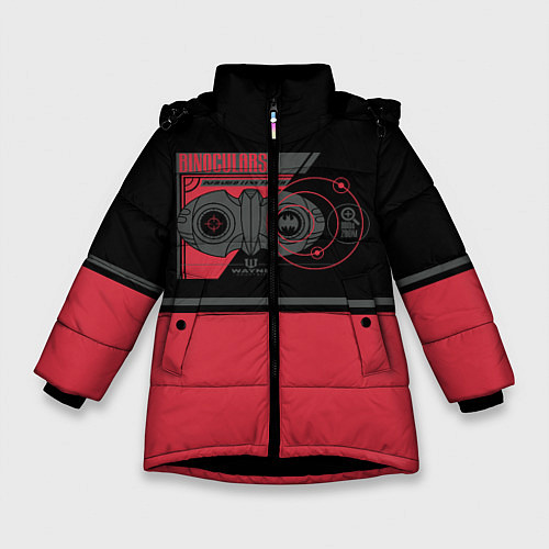 Зимняя куртка для девочки Binoculars / 3D-Черный – фото 1