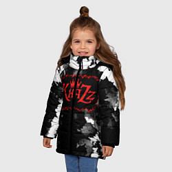 Куртка зимняя для девочки Князь Анархия спина, цвет: 3D-светло-серый — фото 2