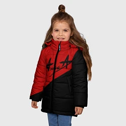 Куртка зимняя для девочки Алиса, цвет: 3D-красный — фото 2