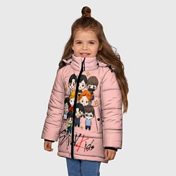 Куртка зимняя для девочки Stray Kids, цвет: 3D-красный — фото 2