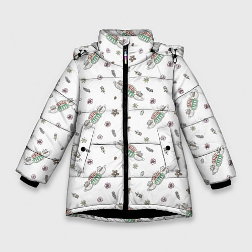 Зимняя куртка для девочки Central Perk / 3D-Черный – фото 1