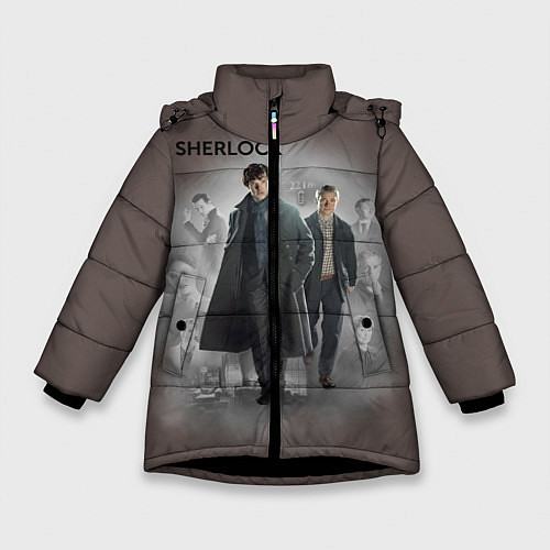 Зимняя куртка для девочки Sherlock / 3D-Черный – фото 1