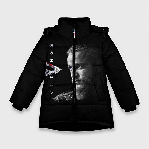 Зимняя куртка для девочки Vikings / 3D-Черный – фото 1