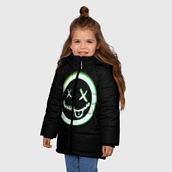 Куртка зимняя для девочки SMLМОД, цвет: 3D-черный — фото 2