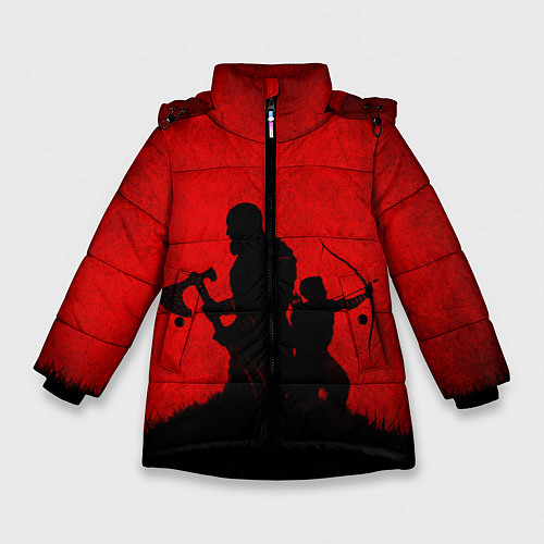 Зимняя куртка для девочки God of War / 3D-Черный – фото 1