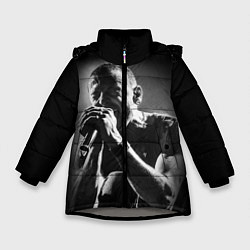Куртка зимняя для девочки Chester Bennington Linkin Park, цвет: 3D-светло-серый