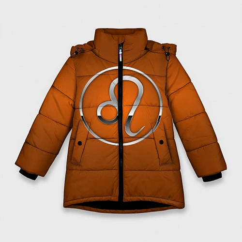 Зимняя куртка для девочки Leo Лев / 3D-Черный – фото 1