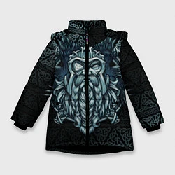 Куртка зимняя для девочки Odinn, цвет: 3D-черный
