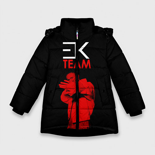 Зимняя куртка для девочки ЕГОР КРИД TEAM / 3D-Черный – фото 1