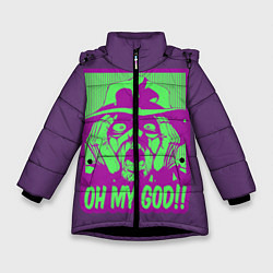 Куртка зимняя для девочки Oh my good!!, цвет: 3D-черный