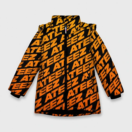 Зимняя куртка для девочки ATEEZ / 3D-Черный – фото 1