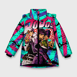 Куртка зимняя для девочки Jojo, цвет: 3D-черный