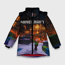 Куртка зимняя для девочки MINECRAFT, цвет: 3D-красный