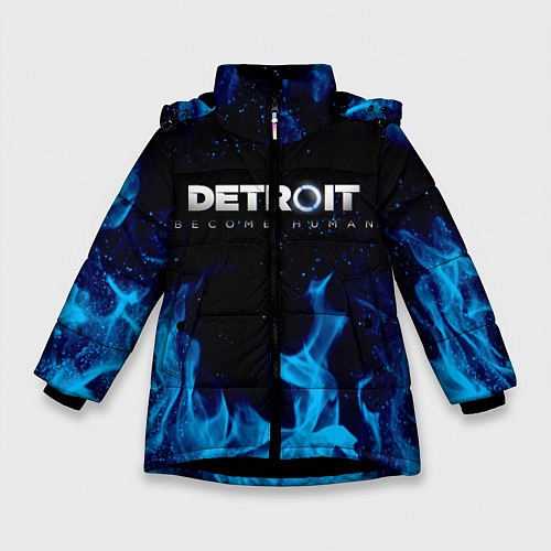 Зимняя куртка для девочки DETROIT BECOME HUMAN / 3D-Черный – фото 1