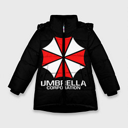 Куртка зимняя для девочки UMBRELLA CORP, цвет: 3D-черный