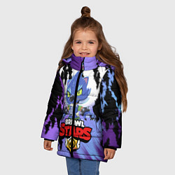 Куртка зимняя для девочки BRAWL STARS ОБОРОТЕНЬ LEON, цвет: 3D-черный — фото 2