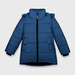 Куртка зимняя для девочки 19-4052 Classic Blue, цвет: 3D-черный