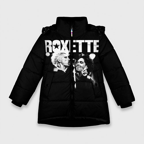 Зимняя куртка для девочки Roxette / 3D-Черный – фото 1