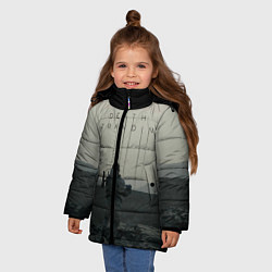 Куртка зимняя для девочки Death stranding, цвет: 3D-черный — фото 2