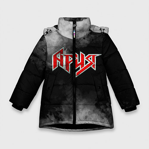 Зимняя куртка для девочки Ария / 3D-Черный – фото 1