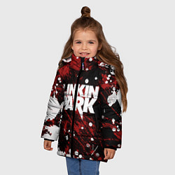 Куртка зимняя для девочки Linkin Park, цвет: 3D-красный — фото 2