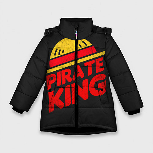 Зимняя куртка для девочки One Piece Pirate King / 3D-Черный – фото 1