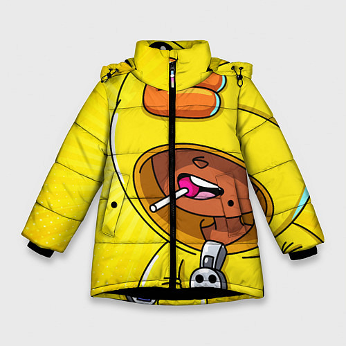 Зимняя куртка для девочки BRAWL STARS SALLY LEON / 3D-Черный – фото 1