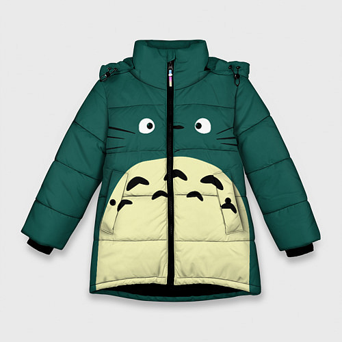 Зимняя куртка для девочки Totoro / 3D-Черный – фото 1