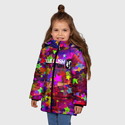 Куртка зимняя для девочки Billie eilish, цвет: 3D-черный — фото 2