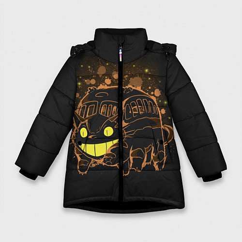 Зимняя куртка для девочки My Neighbor Totoro / 3D-Черный – фото 1