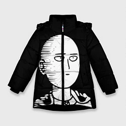 Куртка зимняя для девочки ONE-PUNCH MAN, цвет: 3D-черный