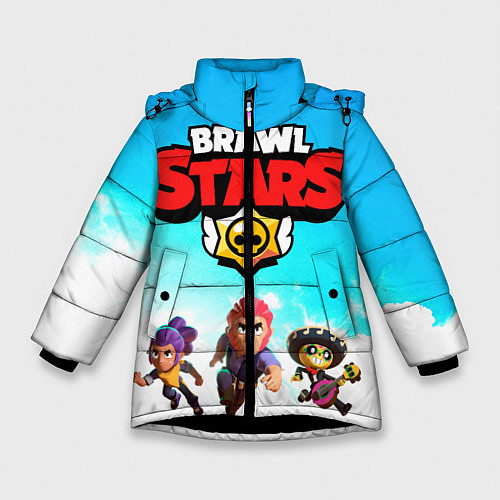 Зимняя куртка для девочки Brawl stars / 3D-Черный – фото 1