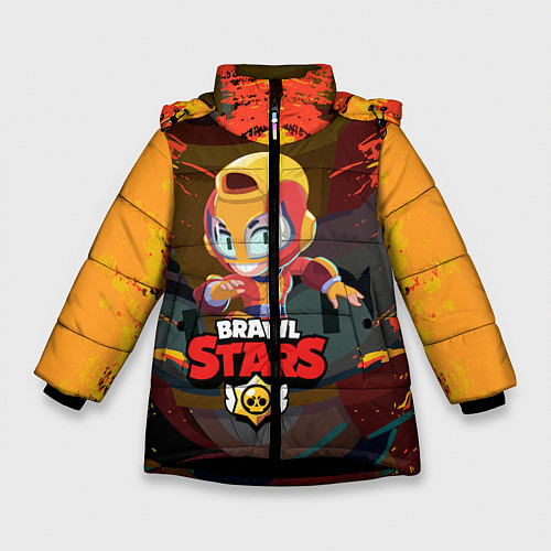 Зимняя куртка для девочки BRAWL STARS MAX / 3D-Черный – фото 1