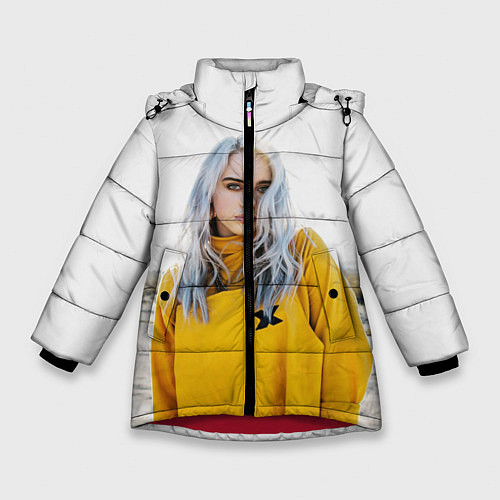 Зимняя куртка для девочки BILLIE EILISH / 3D-Красный – фото 1